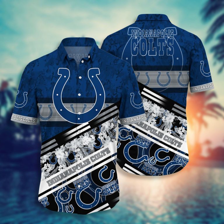 Indianapolis Colts Nfl Hawaiian Aloha Shirt For Fans-1