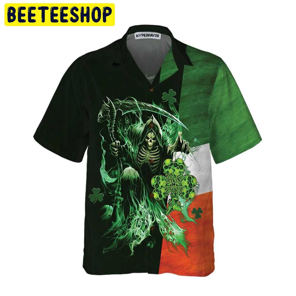 Irish Grim Reaper Trending Hawaiian Shirt-1