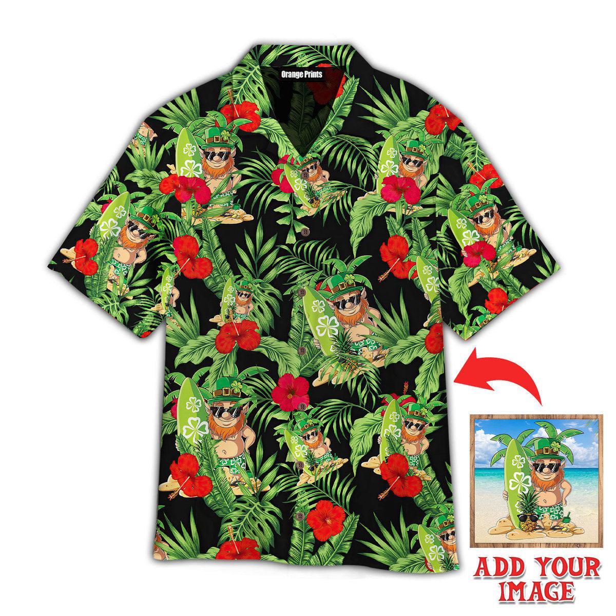 Irish Leprechaun With Flower Happy St Patricks Day Hawaiian Shirt