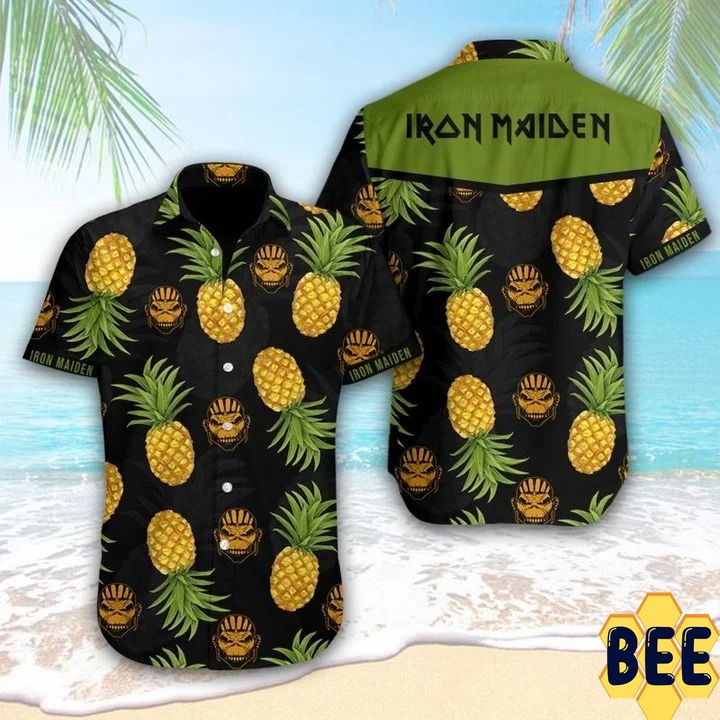 Iron Maiden Pineapple Trending Hawaiian Shirt-1