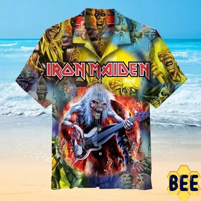 Iron Maiden Vintage Trending Hawaiian Shirt-1