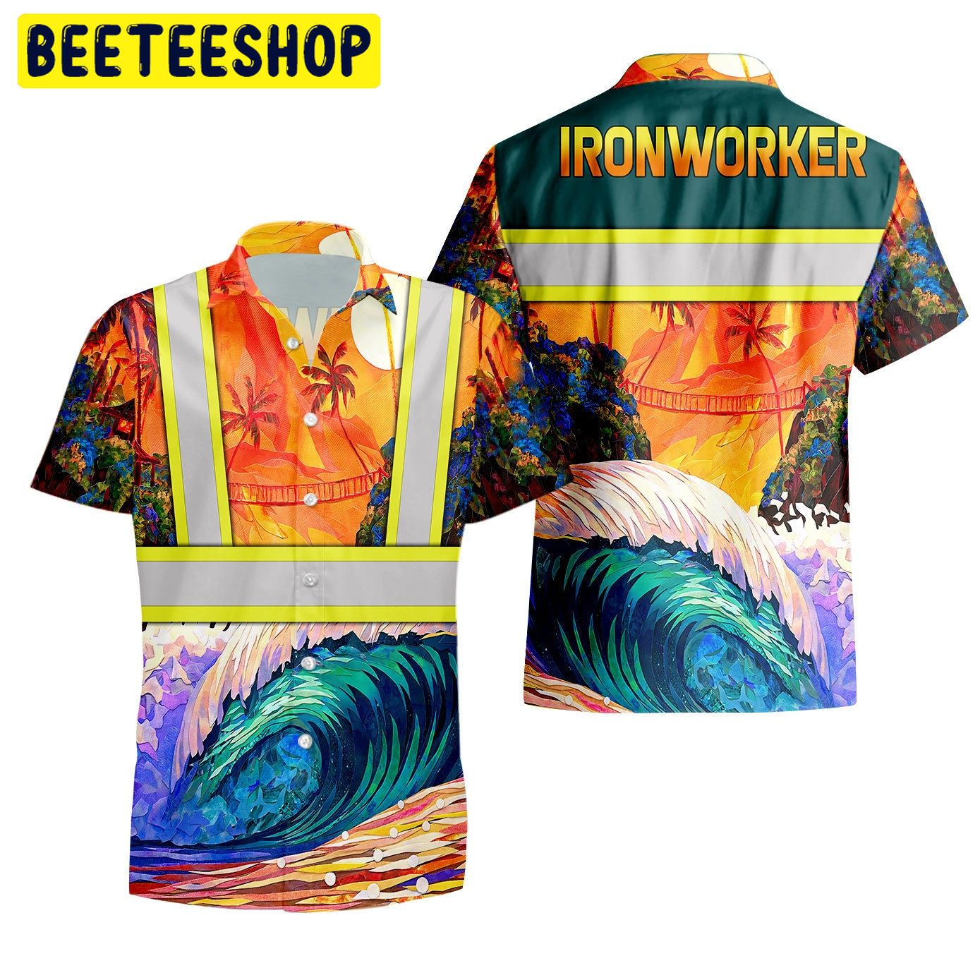 Ironworker Trending Hawaiian Shirt-1