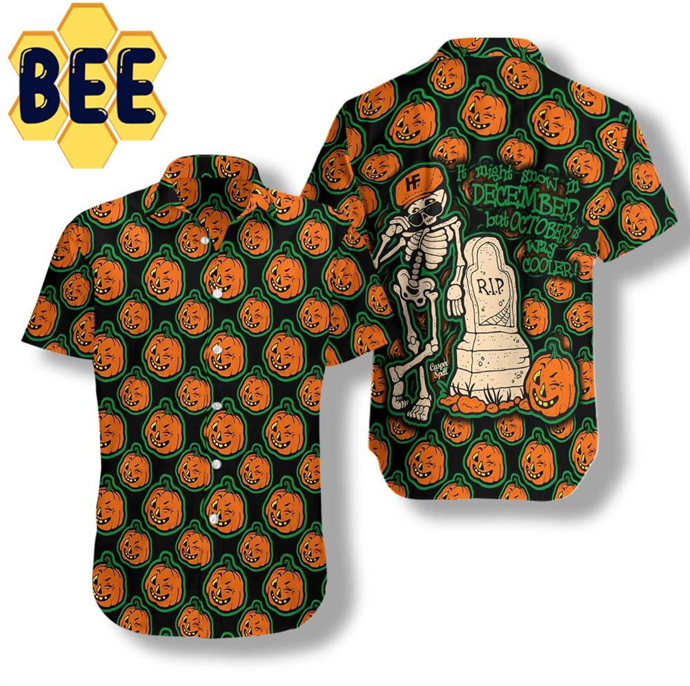 Is Way Cooler Halloween Hawaiian Shirt-1