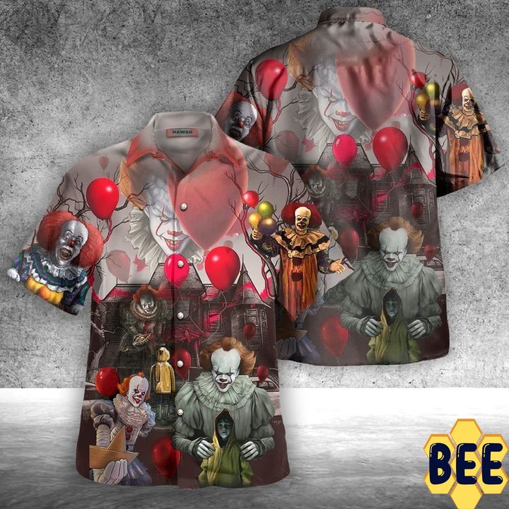 It Pennywise Youll Float Too Trending Hawaiian Shirt-1