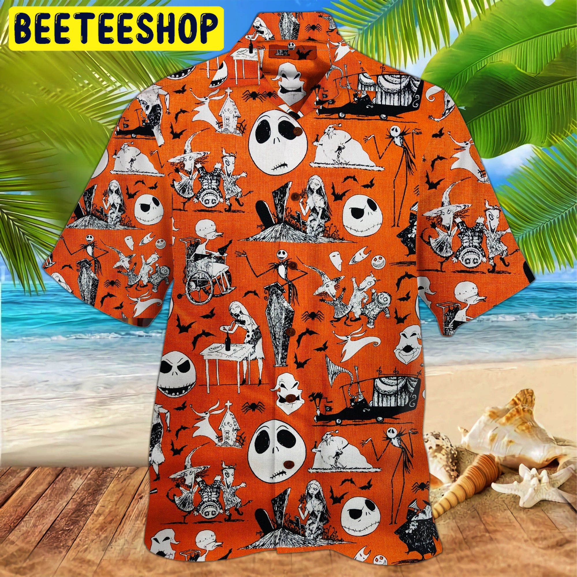 Jack Skellington 3d Trending Hawaiian Shirt-1