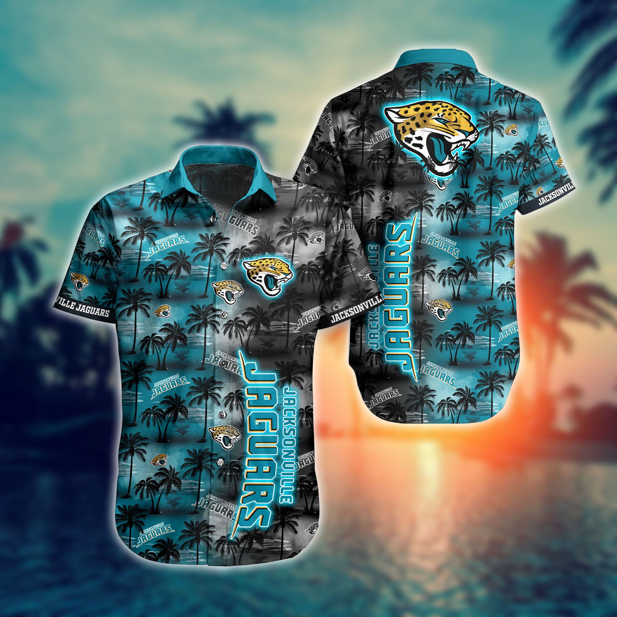 Jacksonville Jaguars Nfl Hawaii Full 3d Shirts For Fans-1