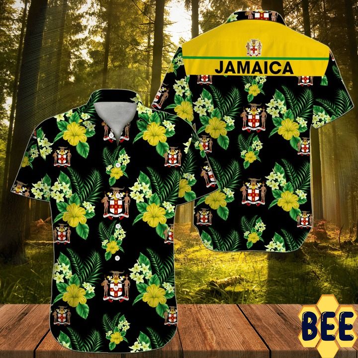 Jamaica Tropical Flower Trending Hawaiian Shirt-1