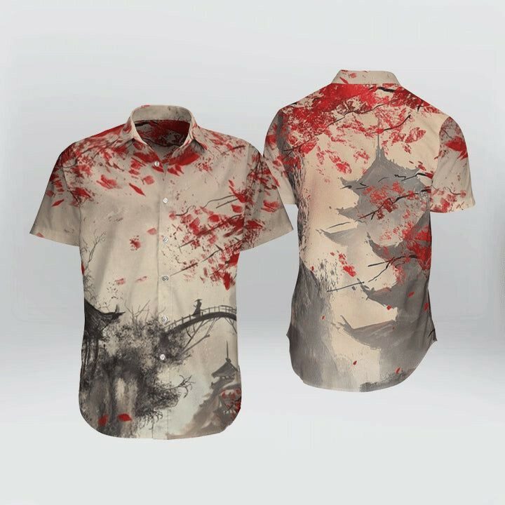 Japanese Aesthetic Sakura Cherry Blossom Hawaiian Shirt