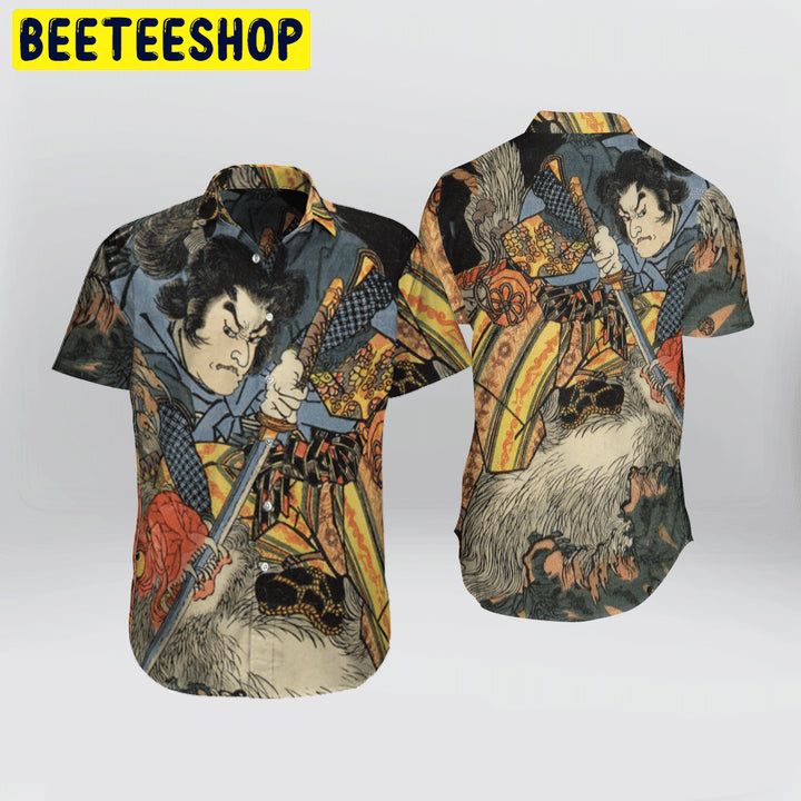 Japanese Aesthetic Ukiyoe Art Trending Hawaiian Shirt-1