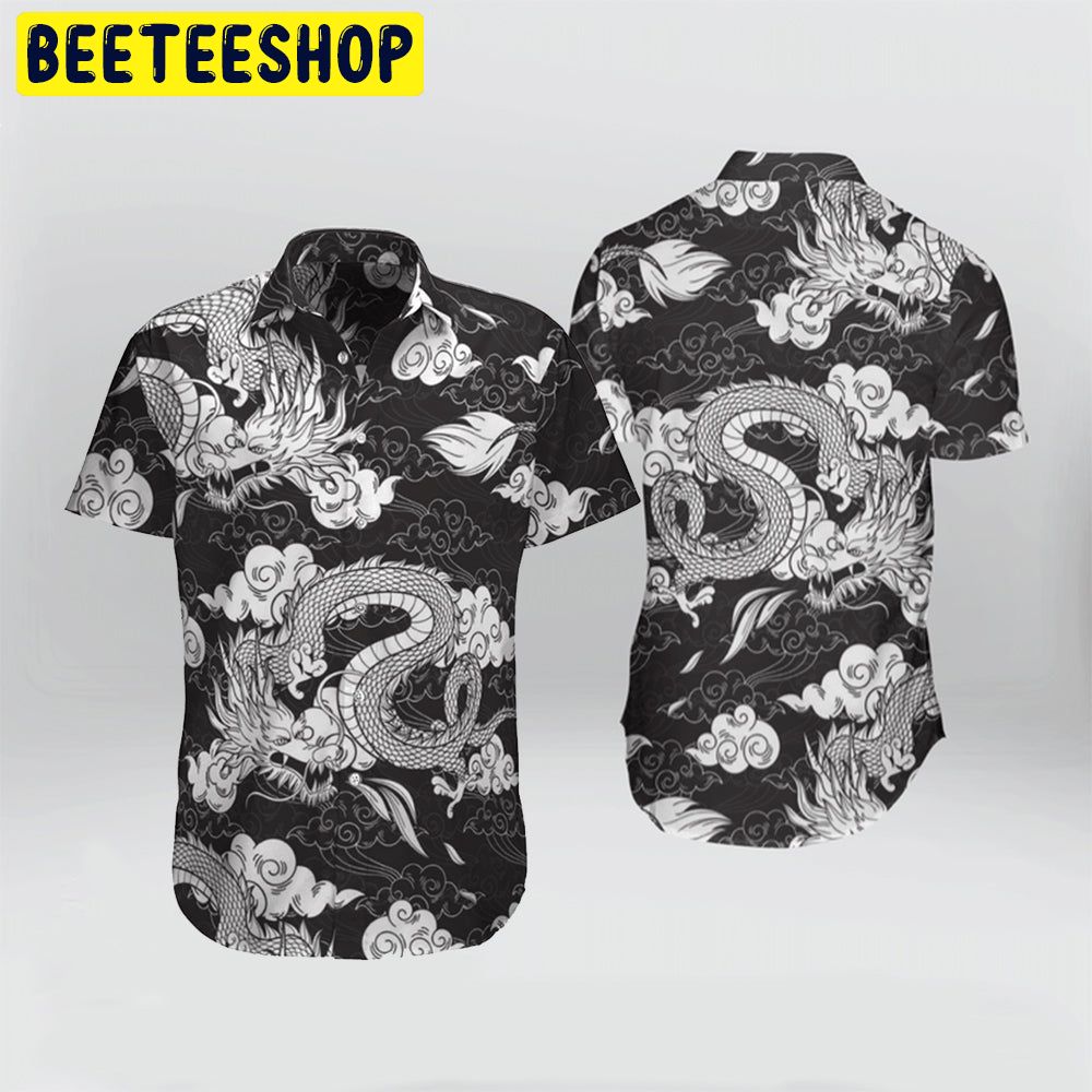 Japanese Dragon Art Trending Hawaiian Shirt-1