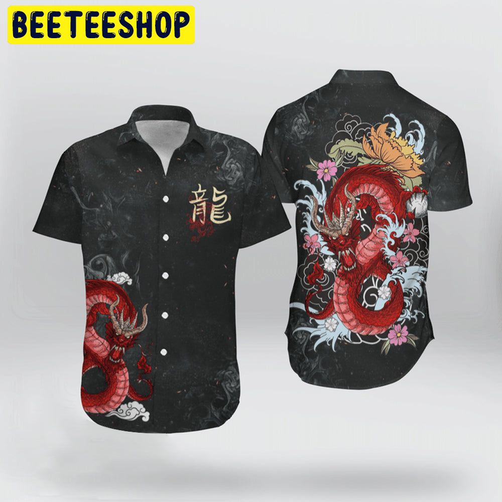 Japanese Dragon Trending Hawaiian Shirt-1