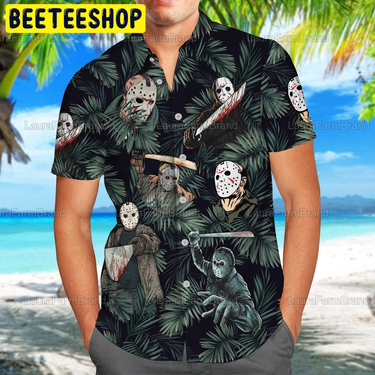 Jason Voorhees Halloween Trending Hawaiian Shirt-1