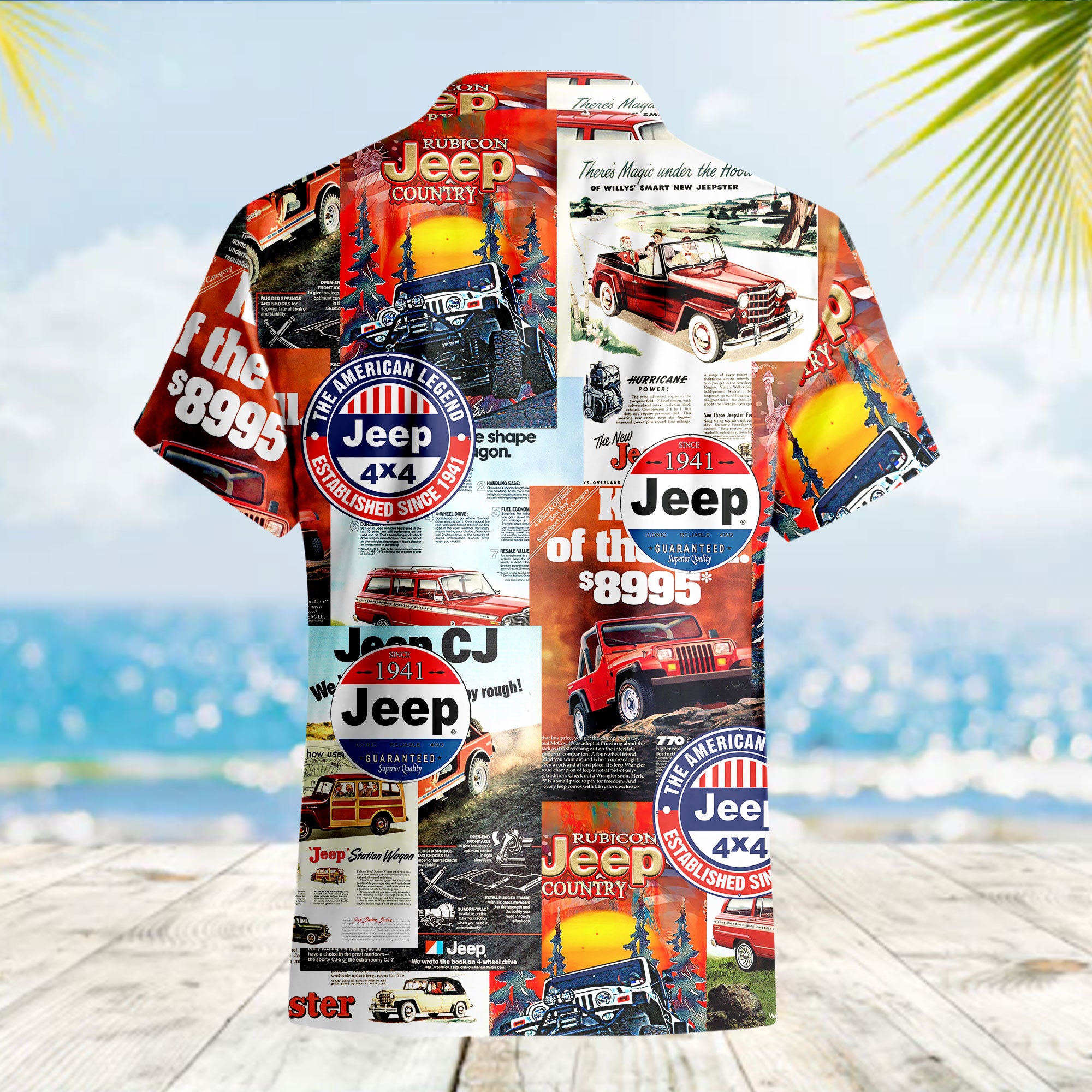 Jeep Collage Hawaiian Shirt-1