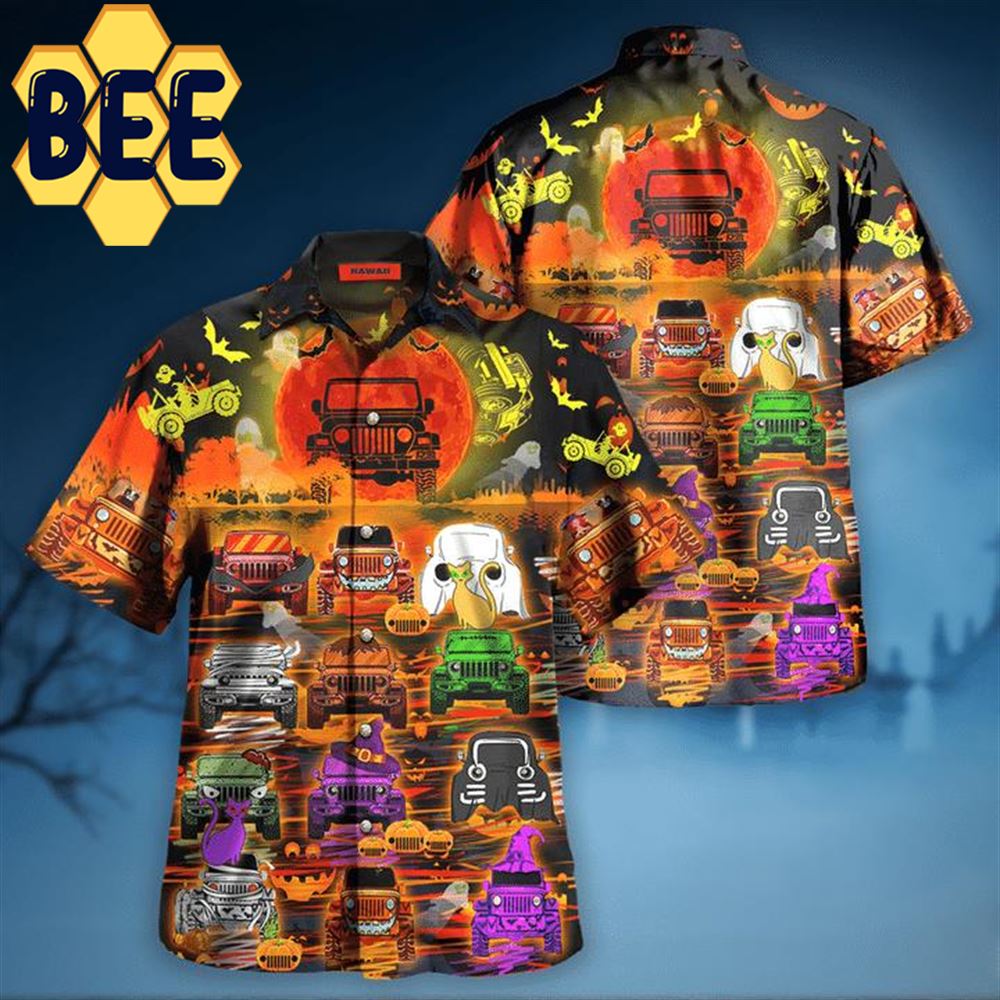 Jeeps Halloween Hawaiian Shirt-1