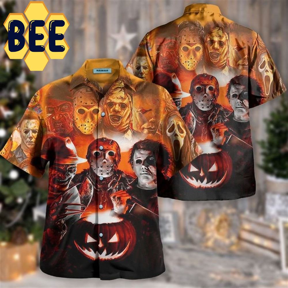 Join Us To Make Halloween Great Again Horror Characters Movie Hawaiian Shirt-1