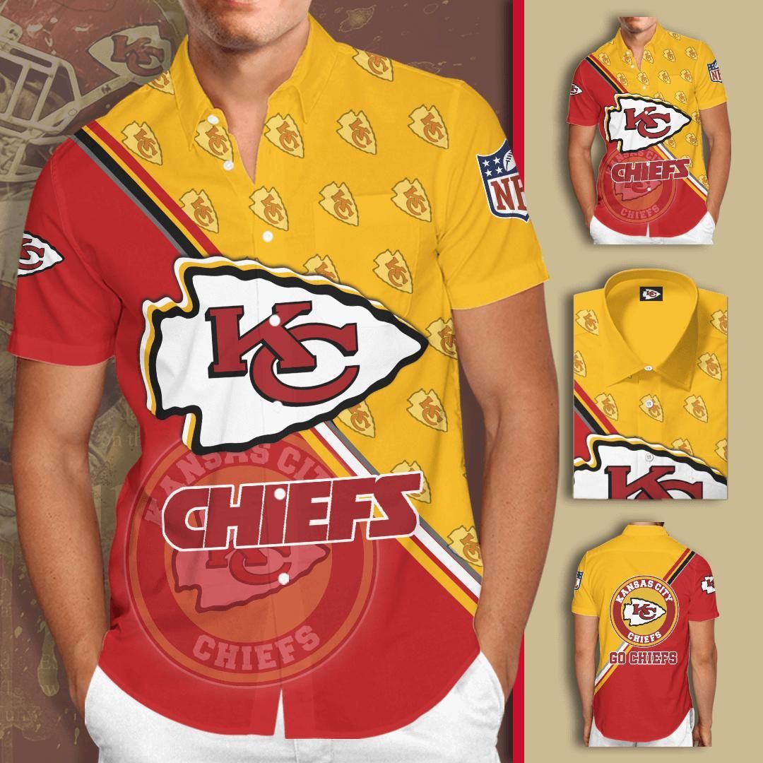 Kansas City Chiefs NFL Quarter Style Hawaiian Shirt For Fans