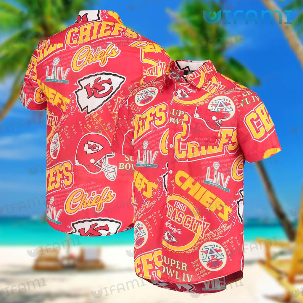 Kansas City Chiefs Hawaiian Shirt Logo History Chiefs Gift