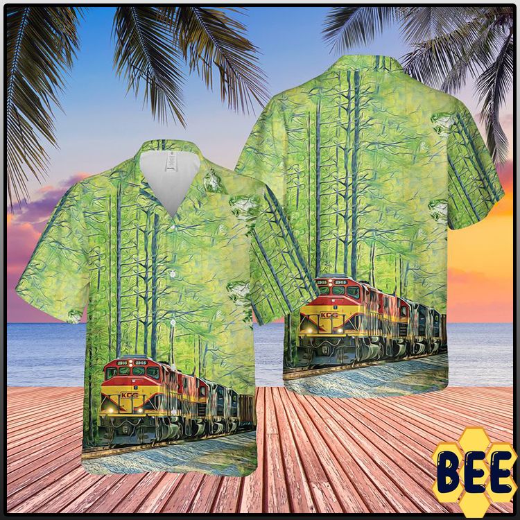 Kansas City Southern Railway Trending Hawaiian Shirt-1