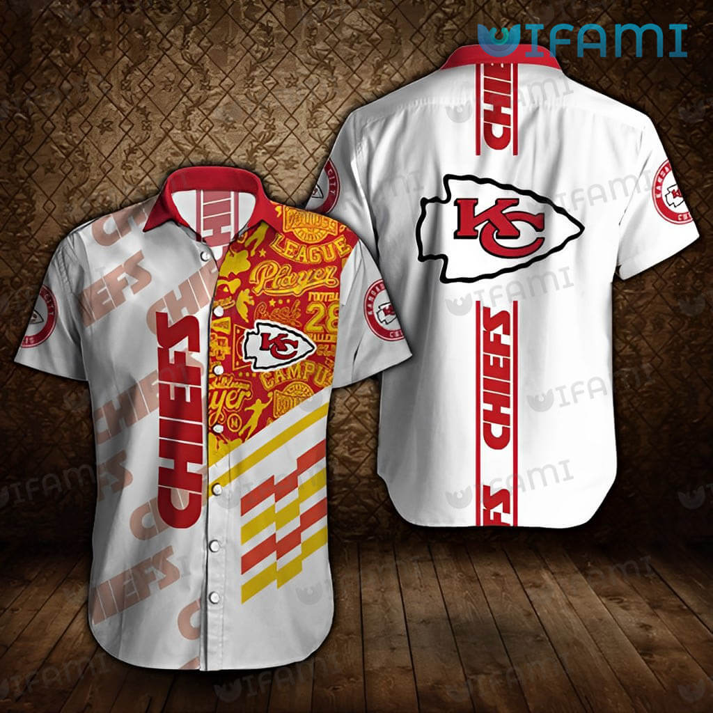 Kc Chiefs Hawaiian Shirt Chiefs Pattern Classic Kansas City Gift