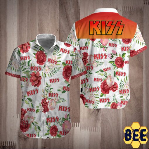 Kiss Band Tropical Flower Trending Hawaiian Shirt-1