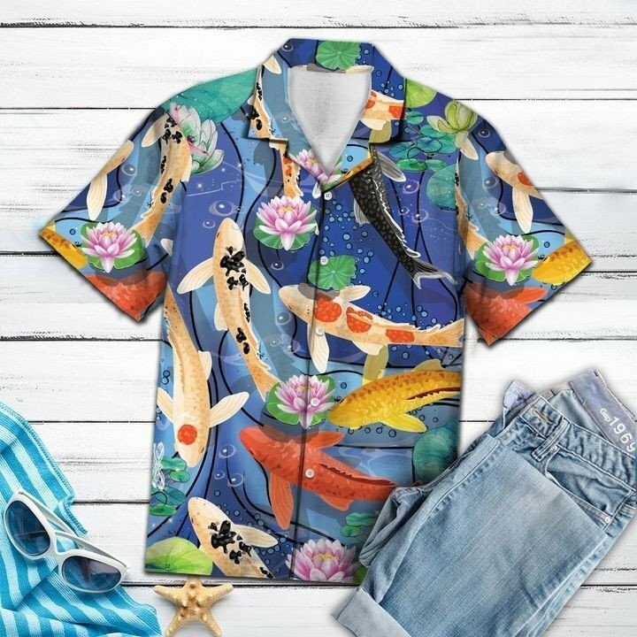 Koi Carp 3d All Over Printed Hawaiian Shirt