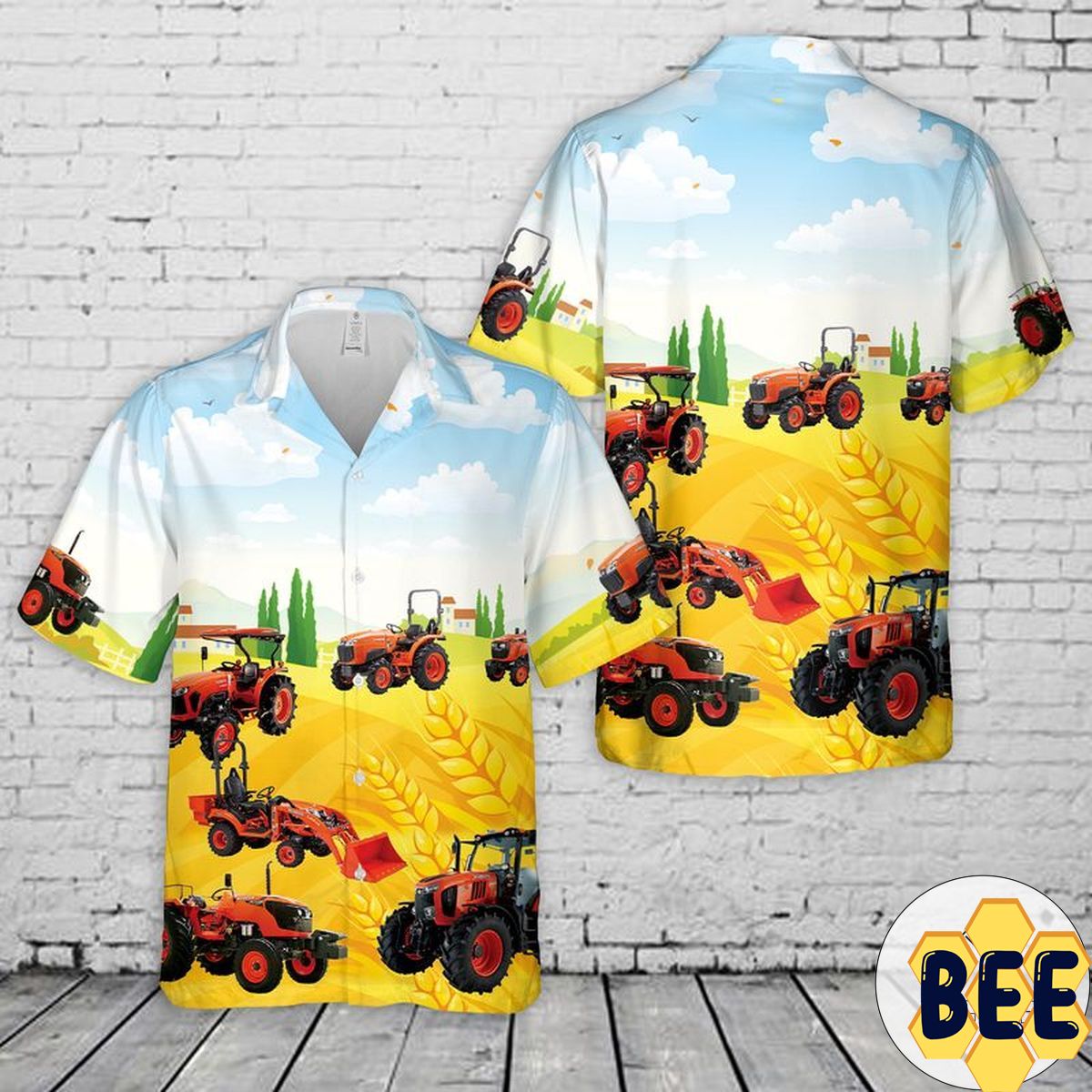 Kubota Tractor Trending Hawaiian Shirt-1