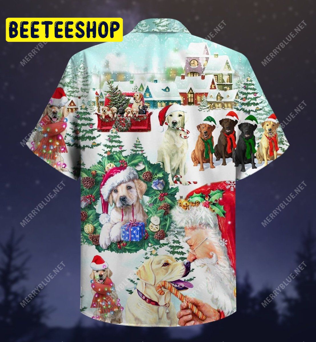 Labrador Retriever Christmas Unisex Trending Hawaiian Shirt-1