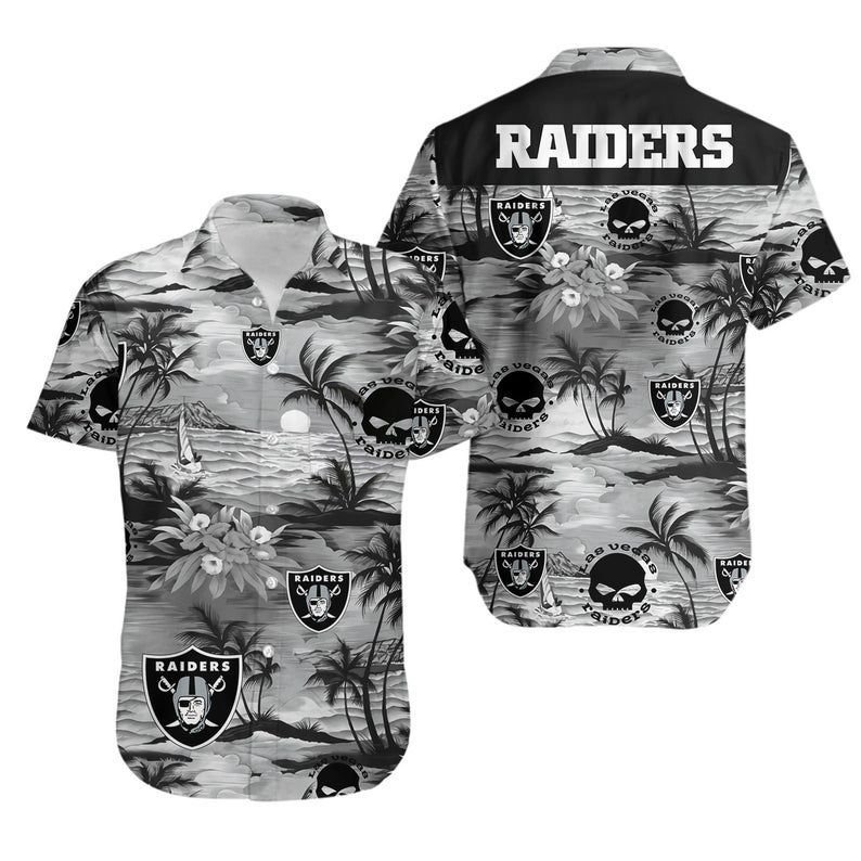 Las Vegas Raiders Nfl Football Hawaiian Shirt For Fans-1