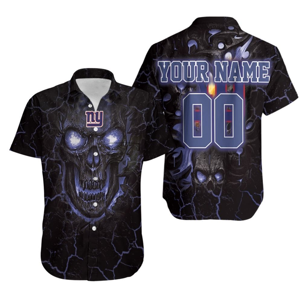 Lava Skull New York Giants 3d Personalized Hawaiian Shirt