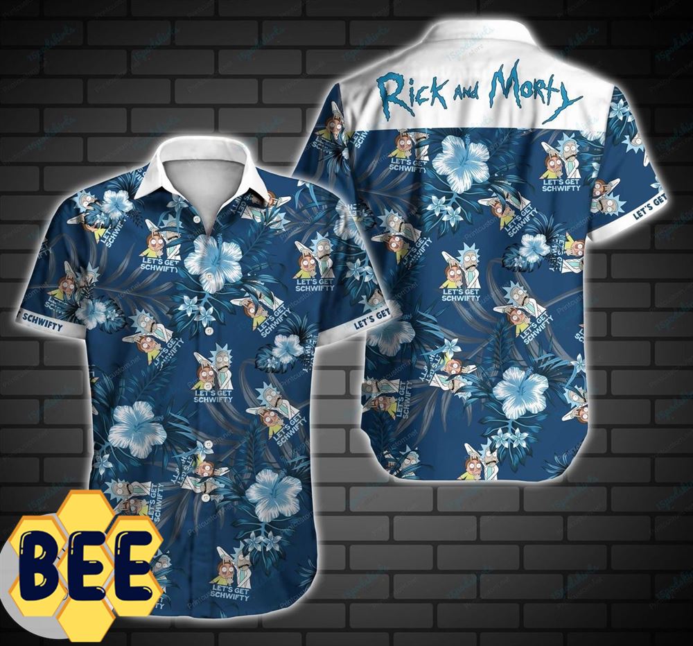 Lets Get Schwifty Rick And Morty Hawaiian Shirt-1