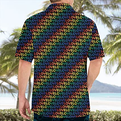 Lgbt Hawaiian Shirt Haiwaiian Shirt Rainbow Shirt Beach Shirt Lgbt Shirt Gift For Gay Friend