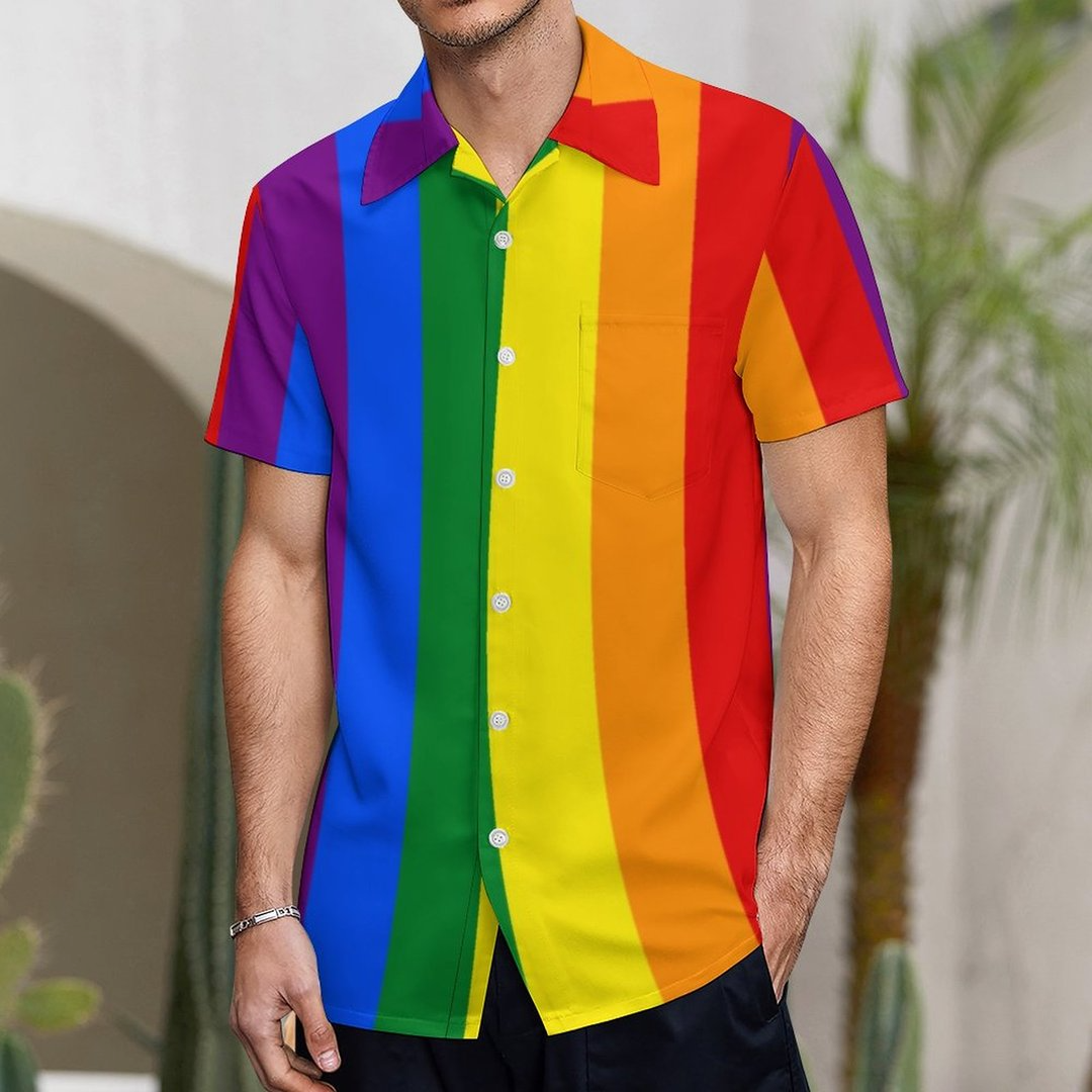 Lgbt Rainbow Gay Pride Flag Hawaiian Vintage Shirt