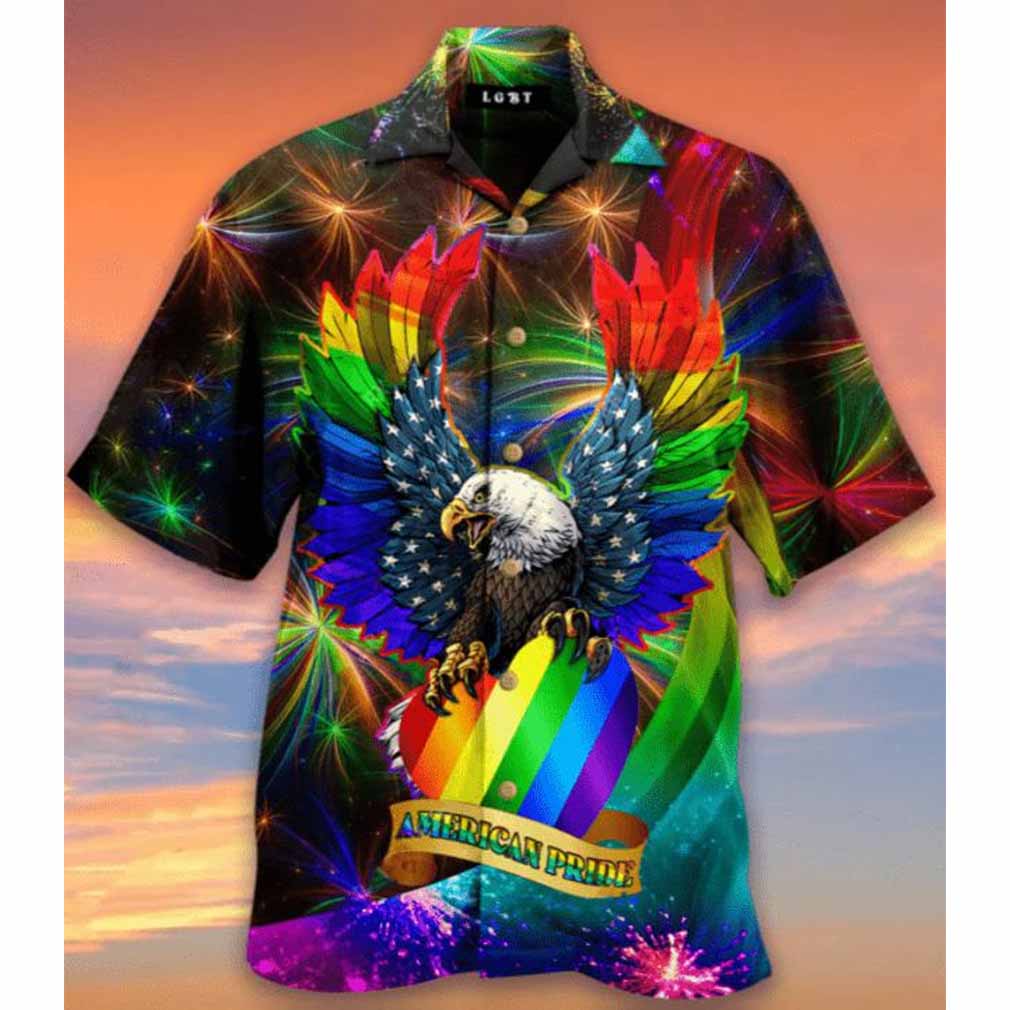 Lgbtq Eagles Pride Month Hawaiian Shirt