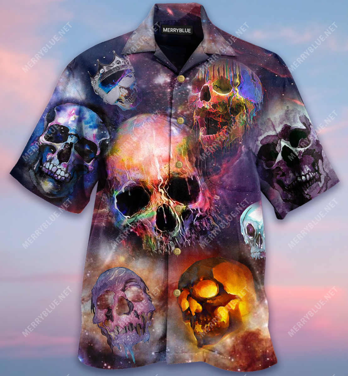 Life Is Short Dont Turn Into Skull Unisex Hawaiian Shirt-1