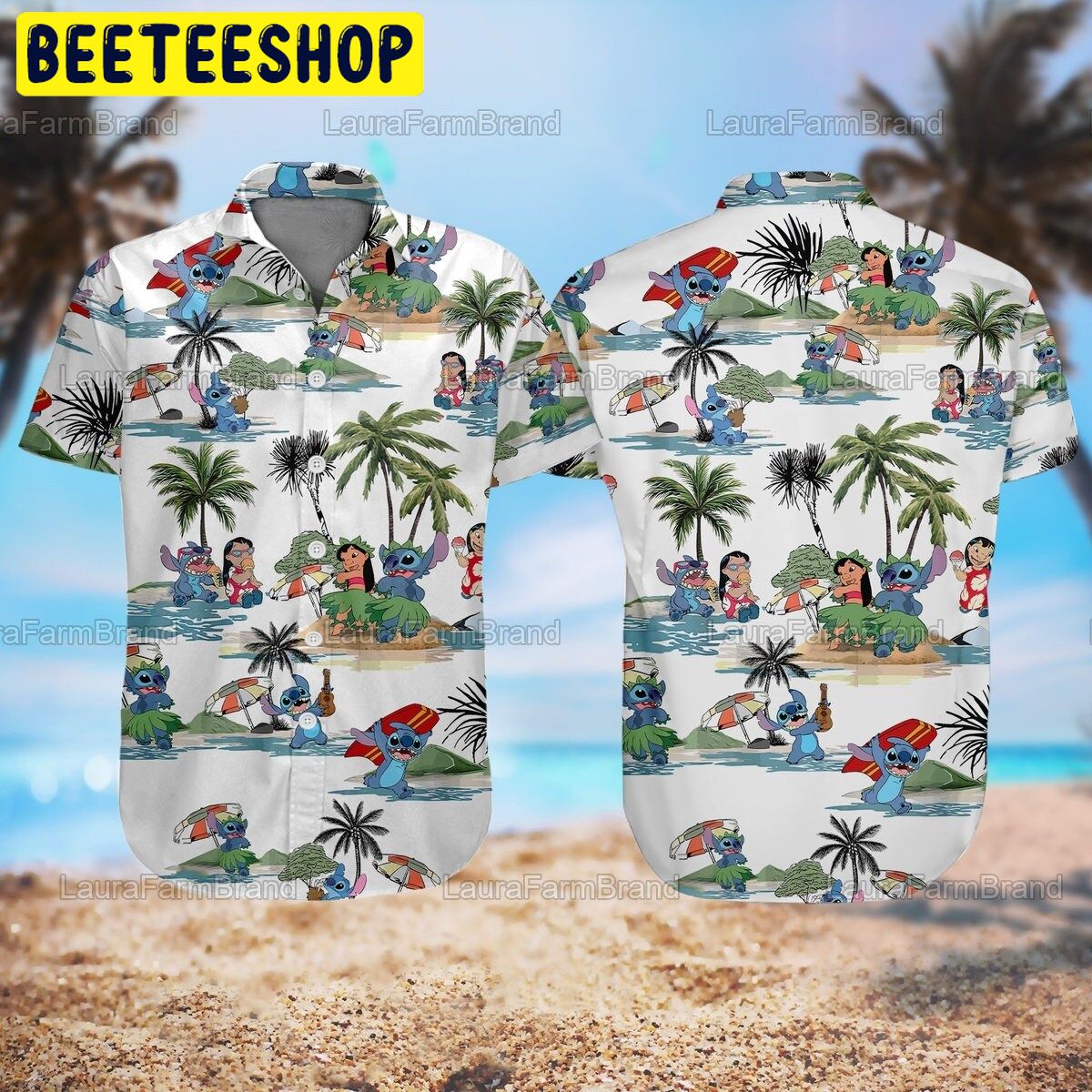 Lilo And Stitch Tropical Trending Hawaiian Shirt-1
