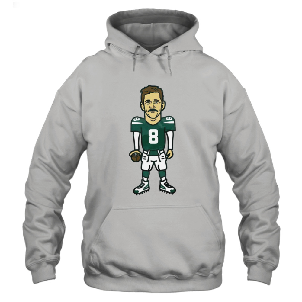 Aaron Rodgers 8 Cartoon New York Jets Shirt