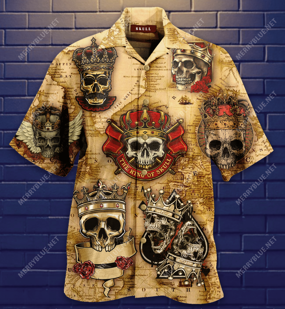 Lord Of The Skulls Hawaiian Shirt-1