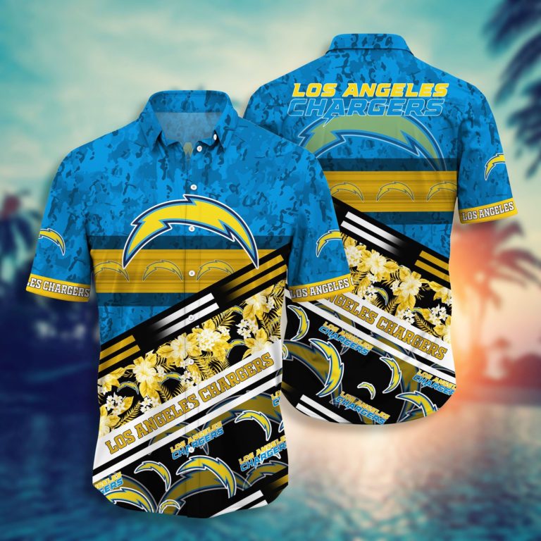 Los Angeles Chargers Nfl Hawaii Aloha Full 3d Shirt-1