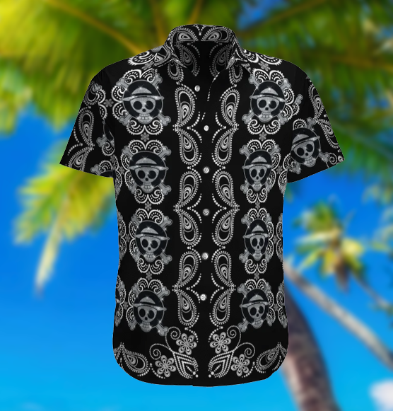 Luffy Skull Hawaiian Shirt F