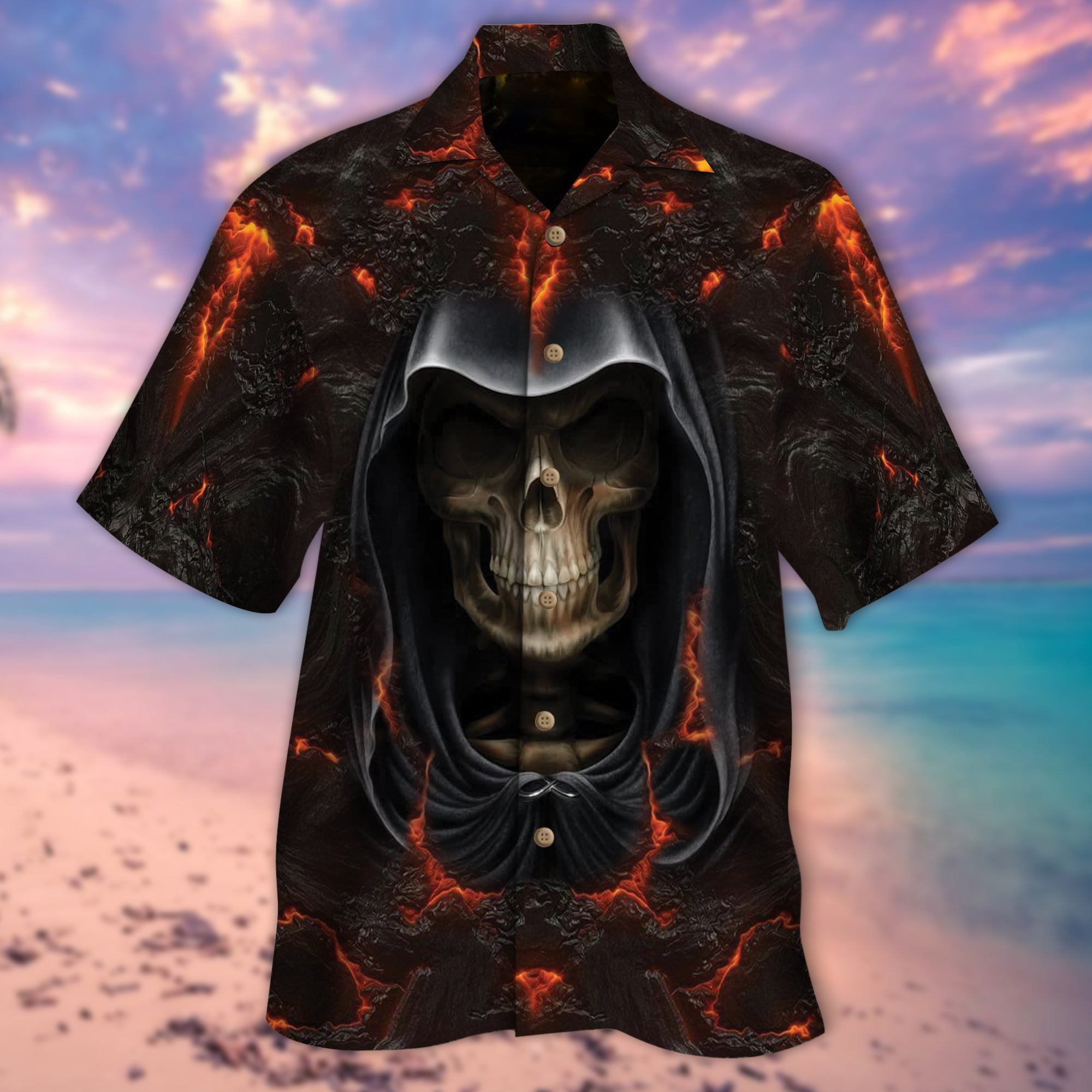 Magma Skull Hawaiian Shirt – Pp01-1