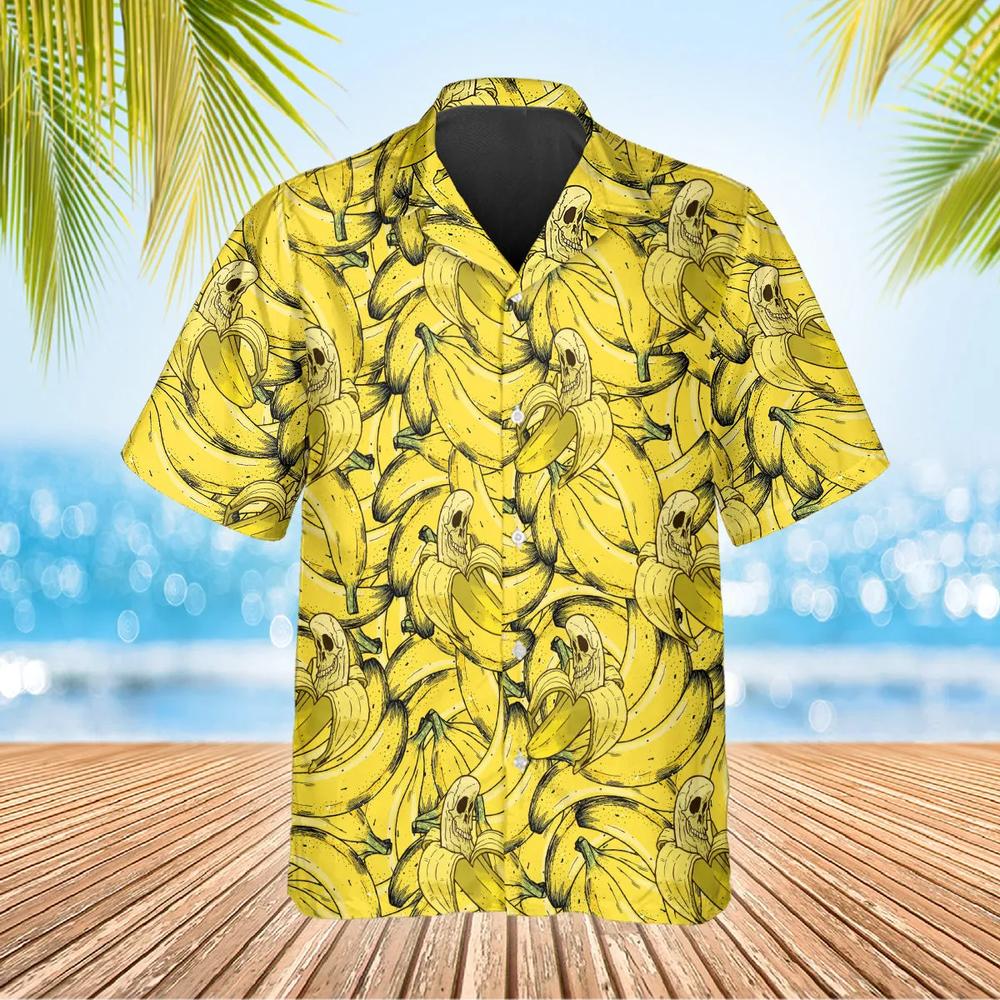 Massive Banana Skull Hawaiian Shirt