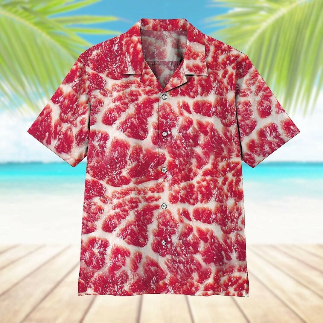 Meat 3d All Over Printed Hawaiian Shirt