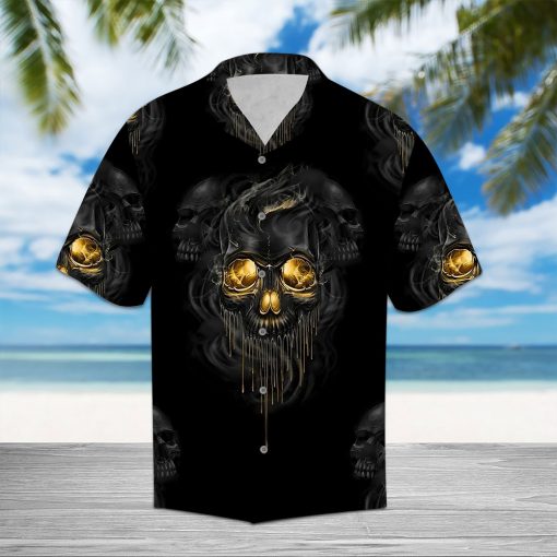 Melting Skull Hawaiian Shirt – Gift For Skull Lover