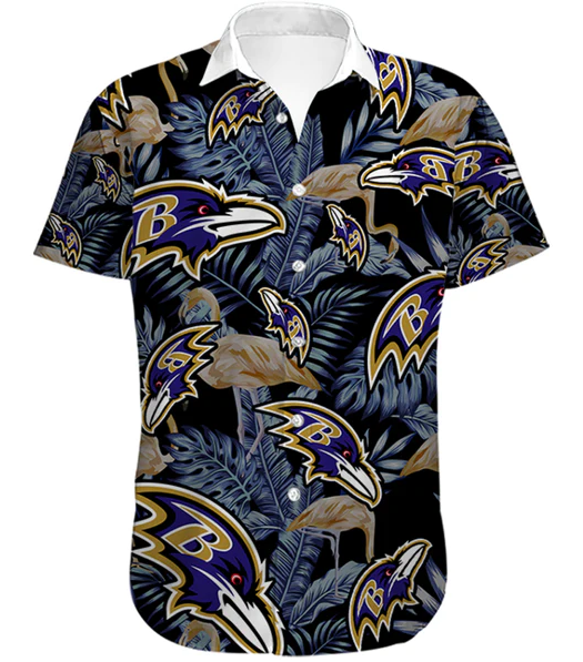 Baltimore Ravens Design 3 Beach Hawaiian Shirt Men And Women For