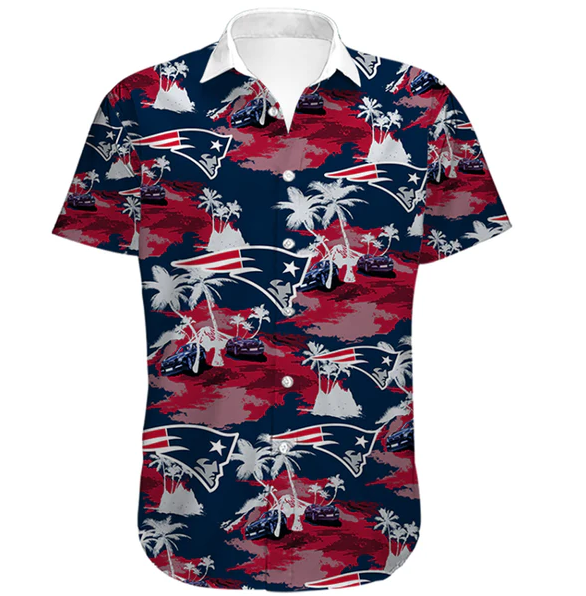 Mens New England Patriots Hawaiian Shirt