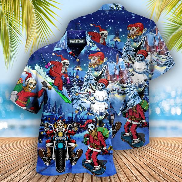 Merry Chrismas With Skull Edition – Hawaiian Shirt