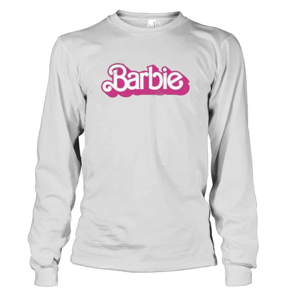 Barbie Script Logo Unisex Pink T-Shirt L