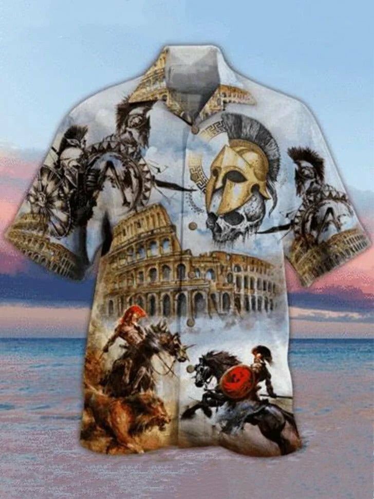 Middle Ages Napoleon 3d All Over Printed Hawaiian Shirt