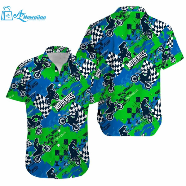 Motocross Hawaiian Unisex Aloha Shirts Best Gift Ideas