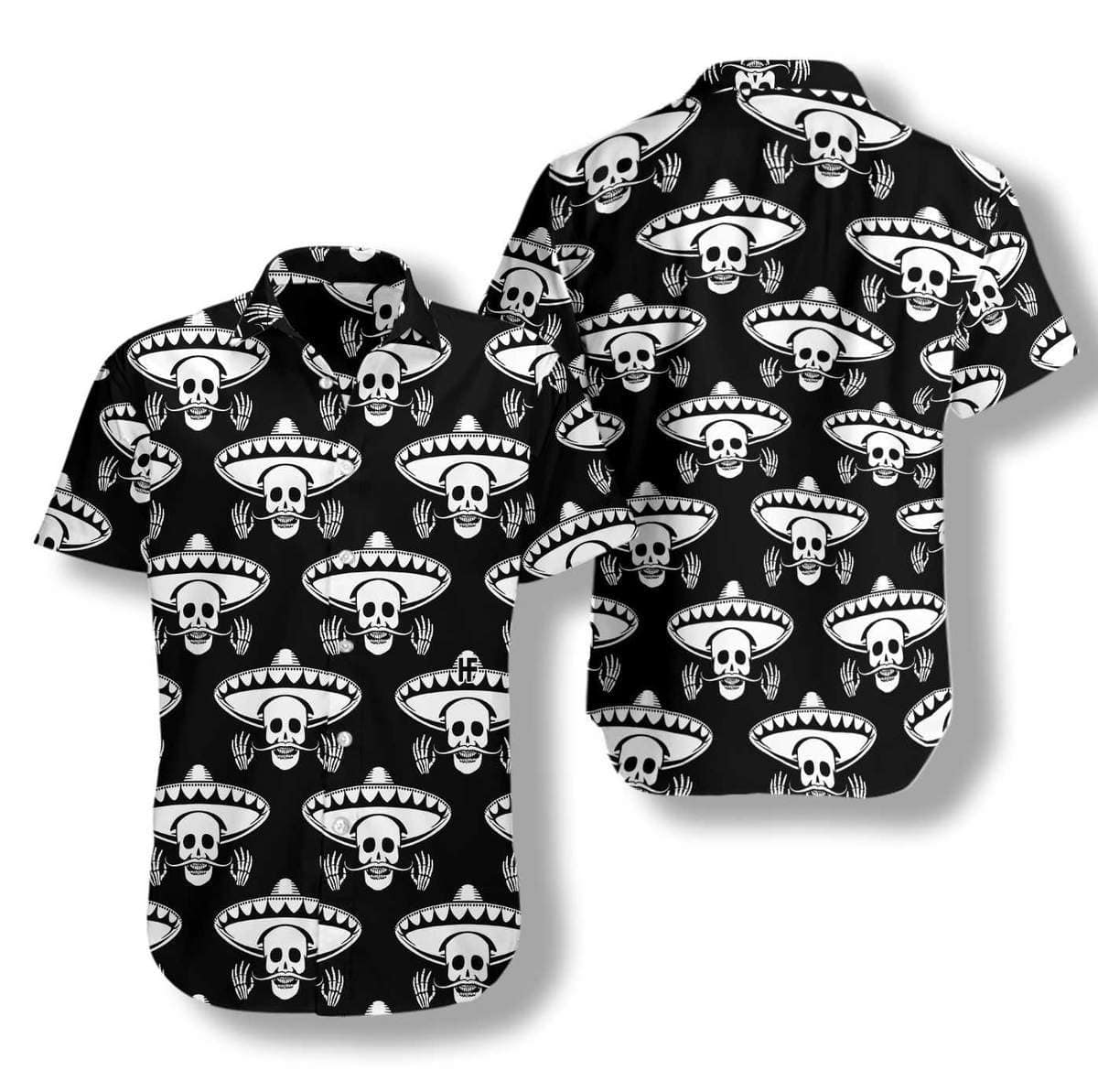 Mustache Skull Mexico Hawaiian Shirt For Men Hawaiian Shirt For Women